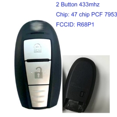 MK370025 2 Button 433mhz Smart Key for S-uzuki Vitara SX4 Swift Auto Car Key Fob R68P1 with id47 Chip