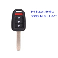 MK180155 3+1 Button 315Mhz Remote Key for H-onda Accord Sport 2013-2015 Auto Car Key MLBHLIK6-1T id47 Chip