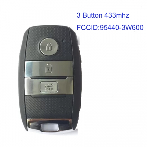MK130107 3 Button 433mhz Smart Key for Kia K5 Sportage Sorento Auto Car Key Fob Proximity Key 95440-3W600
