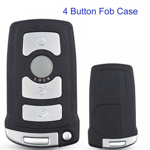 FS110015 4 Buttons Remote Car Key Shell Case Fit For  BMW 7 Series E65 E66 E67 E68 745i 745Li 750i 750Li 760i 7 Car Key Cover Replacement