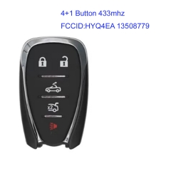 MK280061 4+1 Button Smart Car Key 433mhz for Chevrolet Camaro HYQ4EA 13508779 Keyless Go Remote Fob Proximity Key
