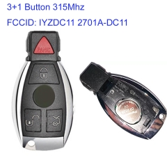 MK100041 3+1 Button 315Mhz Keyless Go Smart Key for Mercedes Benz IYZDC11 2701A-DC11 Keyless Entry Fob