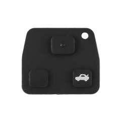 FS190039 3 Button Remote Car Key Shell Case  Rubber Pad For T-oyota Yaris Prado Tarago Camry Corolla