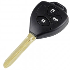 FS190021 3 Button Modified Head Key Shell House Cover for T-oyota Corolla RAV4 Auto Car Key Replacement