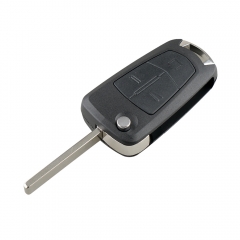 FS460004 3 Button Remote Key Shell Case for O-pel Auto Car Key with Blade Cover Replacement