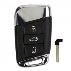 FS120011 3 Button Smart Key Shell Cover Case for VW B8 Magotan 2018 CC Tiguan Auto Car Key Replacement