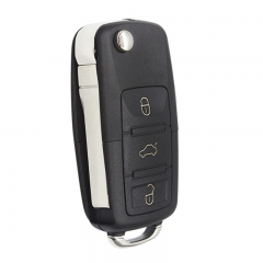 FS120010 3 Button B5 Modified Flip Key Shell Cover Case for VW Auto Car Key Replacement