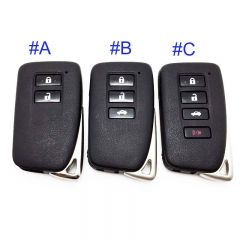 FS490005 2/3/ 3+1 Button Smart Key Remote Key Shell Cover for T-oyota  Auto Car Key With Blade