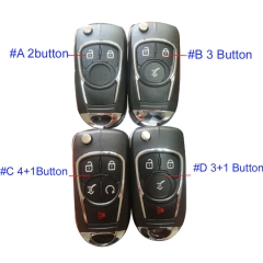 FS270020 Modified 2/3/3+1/4+1 Button Flip Key Remote Key Shell Case for B-uick Auto Key Cover Lid Replacement