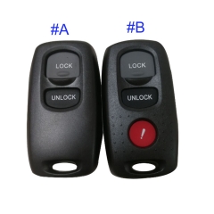 FS540012 2/2+1 Button Flip Key Remote Key Shell Case Cover  for Mazda  Auto Car Key Replacement