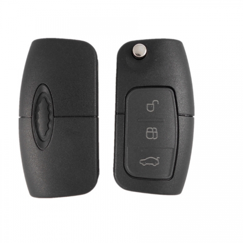 FS160031  3 Button Remote Key Flip  Key Control Shell Case Cover for F-ord Auto Car Key Replacement