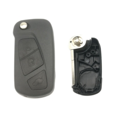 FS160036 3 Button Remote Key Flip Key Control Shell Case Cover for F-ord Auto Car Key Replacement