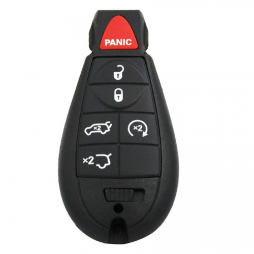 FS300012 5+1 Button Remote Key Control Shell Lid for Jeep  D-odge C-hrysler Car Key Cover Replacement