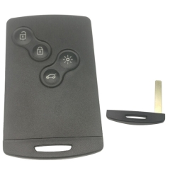 FS230020 4 Button Smart Key Remote Key Shell Cover Case  for R-enault Koleos Auto Car Key Cover Replacement with Blade