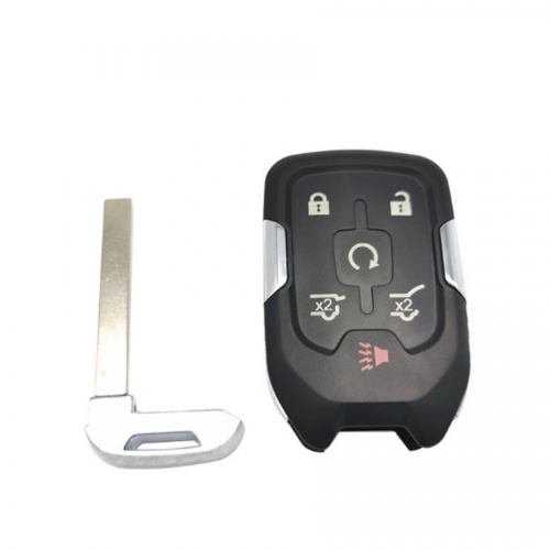 FS280020 5+1 Button Smart Key Remote Key Cover Shell for Chevrolet Remote Key Case Replacement with Blade