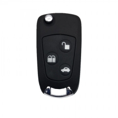 FS160041 3 Button Remote Key Flip Key Control Shell Case Cover for F-ord Auto Car Key Replacement