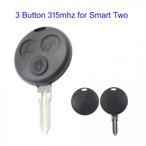 MK100054 3 Button 315MHZ Remote Key for Mecerdes Benz Smart Fortwo