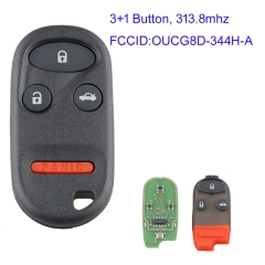 MK180179 3+1 Button 313.8mhz Remote Key Control for Honda CR-V 1997-2001 Alarm Auto Car Key Replacement OUCG8D-344H-A