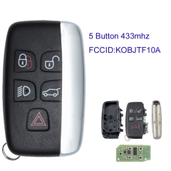 MK260030 5 Button Smart Car Key 433MHZ for Range Rover Sport Evoque Auto Car Key Fob KOBJTF10A