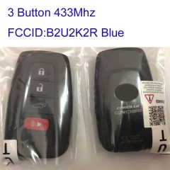 MK190251  Original 3+1 Button 433MHZ Smart Key for T-oyota COROLLA CROSS B2U2K2R Keyless Go Blue Logo