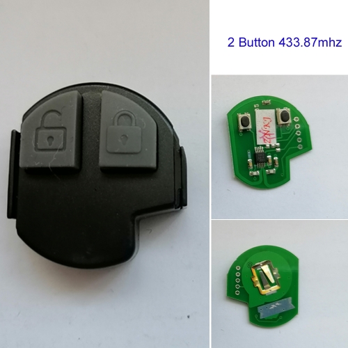 MK370029 2 Button Remote Control 433.87mhz FSK for S-uzuki Without Chip