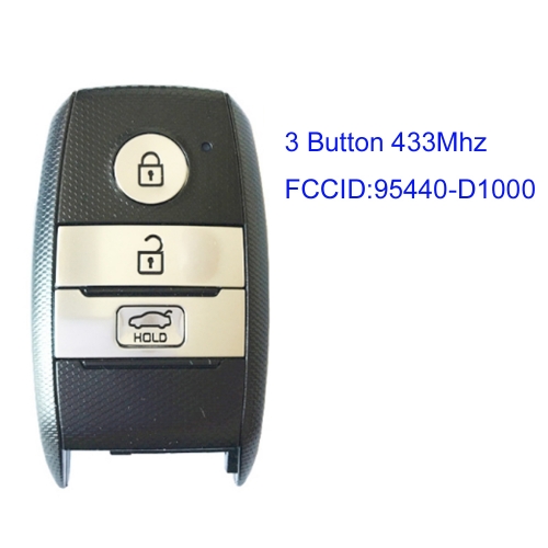 MK130120 3 Button 433mhz Smart Key for K-IA K3 95440-D1000 Auto Car Key Fob Keyless Go ID47 Chip
