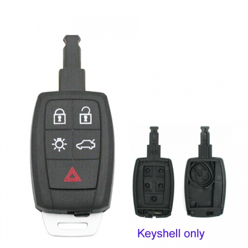 FS170010 5 Button Keyless Entry Remote Car Key Shell Case For Volvo C30 C70 S40 V50 Repacement