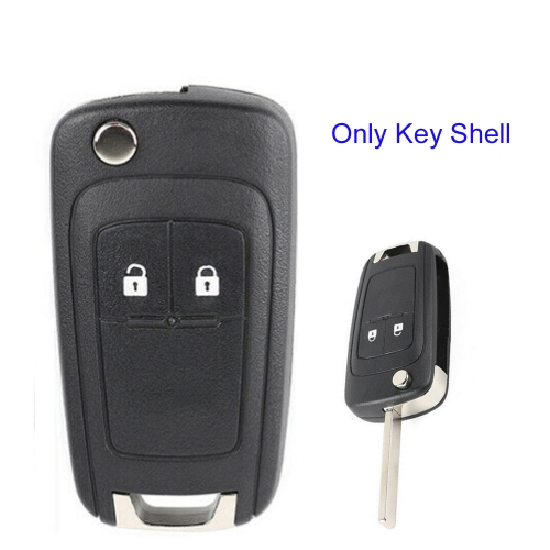 FS460009 2 Button Remote Flip Key Fob Case For Vauxhall Opel Astra Insignia +Uncut Blade Key Shell Replacement