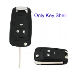 FS460008 3 Button Remote Flip Key Fob Case For Vauxhall Opel Astra Insignia +Uncut Blade Key Shell Replacement