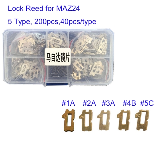 KKT00036 MAZ24 Car Lock Repair Kit Accessories Car Lock Reed Lock Plate For Mazda Locksmith Tools,200pcs in Box