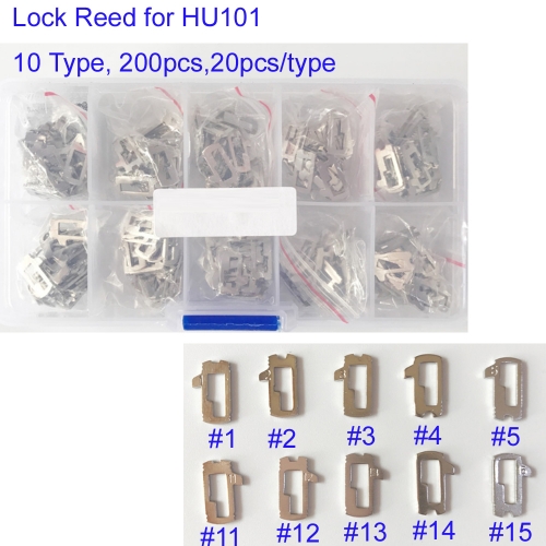 KT00042 HU101 Car Lock Repair Kit Accessories Car Lock Reed Lock Plate For Ford Focus Locksmith Tools,200pcs in Box