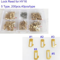 KT00037 HY16 Car Lock Repair Kit Accessories Car Lock Reed Lock Plate For H-yundai Locksmith Tools,200pcs in Box