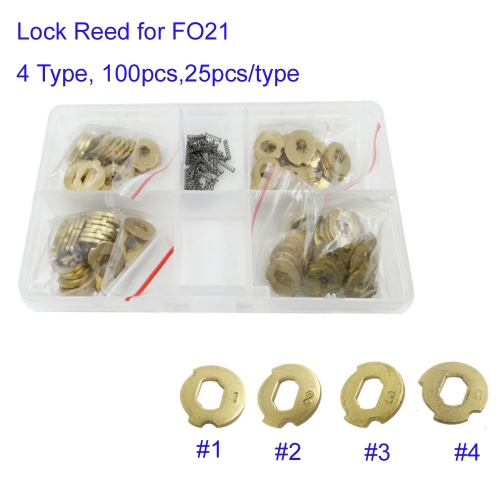 KT00043 FO21 Car Lock Repair Kit Accessories Car Lock Reed Lock Plate For Ford Mondeo Locksmith Tools,100pcs in Box