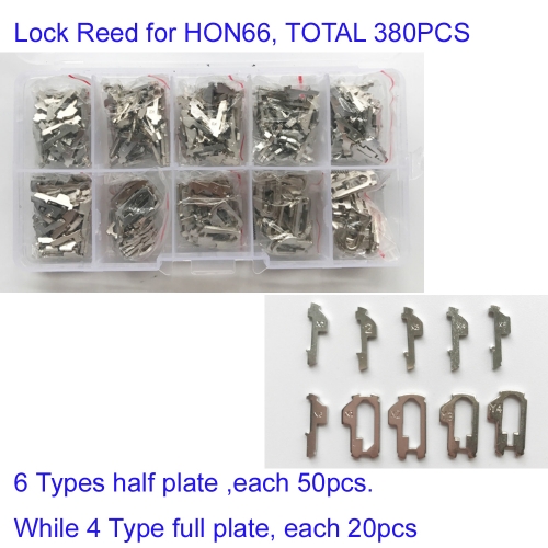 KT00040 HON66 Car Lock Repair Kit Accessories Car Lock Reed Lock Plate For Honda Locksmith Tools,380pcs in Box