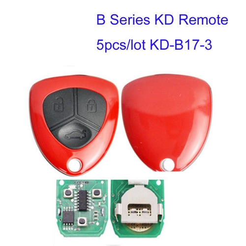 MK590002 5pcs/lot B Series KD-B17-3 Remote Control Key For KD900 KD300 Machine Locksmith Remote