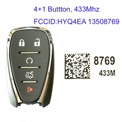 MK280008 Smart Key 4+1 Button 433MHz for Chevrolet camaro PCF7937E HYQ4EA 13508769