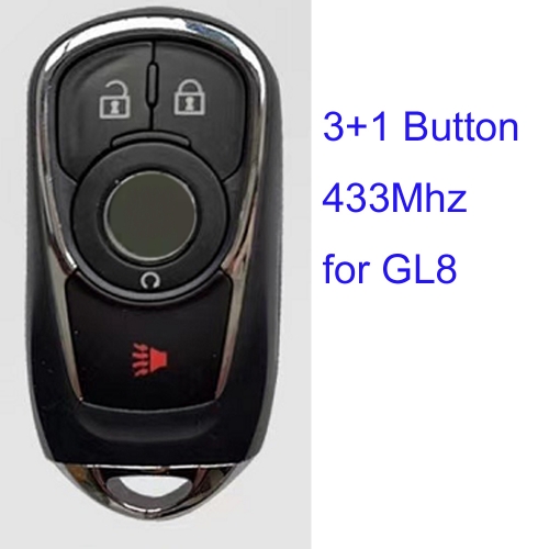 MK270042  3+1 Button Smart Key with 8A Chip 433MHZ For Buick GL8 Auto Keys Auto Key Fob
