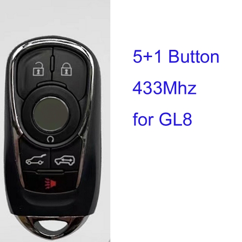 MK270043  5+1 Button Smart Key with 8A Chip 433MHZ For Buick GL8 Auto Keys Auto Key Fob