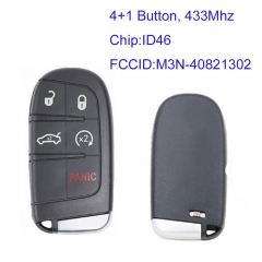 MK300066 4+1 Button 433mhz Smart Key for Jeep Dodge C-hrysler Fait Auto Car Key Remote FCC: M3N-40821302 With ID46 Chip
