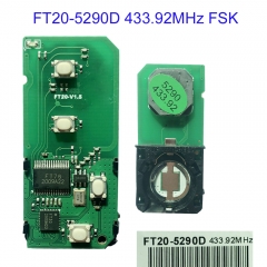 MK490066 433.92MHz FSK FT20-5290D Lonsdor  Smart Key PCB For T-oyota PCB 4D Chip