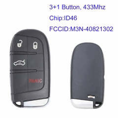 MK300064 3+1 Button 433mhz Smart Key for Jeep Dodge C-hrysler Fait Auto Car Key Remote FCC: M3N-40821302 With ID46 Chip