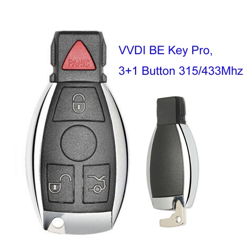 MK100067 3+1 Button  Remote Key For BENZ Support VVDI MB Tool Auto Car Key Replacement VVDI BE Key Pro Improved Version
