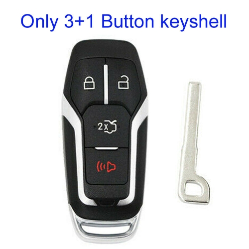 FS160043 3+1 Button Smart Remote KeyShell Case M3N-A2C31243800 for Ford Edge Explorer Fusion Mustang