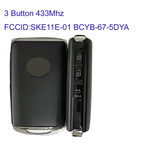 MK540052 3 Button 433MHZ Smart Key for Mazda  3 2020-2023 CX30 2019-2011 SKE11E-01 BCYB-67-5DYA Auto Car Key Fob