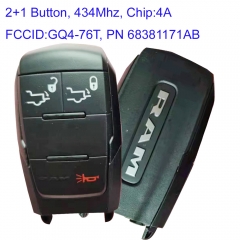 MK310052 Original 3+1 Button 434Mhz Smart Remote Key for DODGE Ram Pickup 2500 GQ4-76T FCCID GQ4-76T, PN 68381171AB  4A Chip