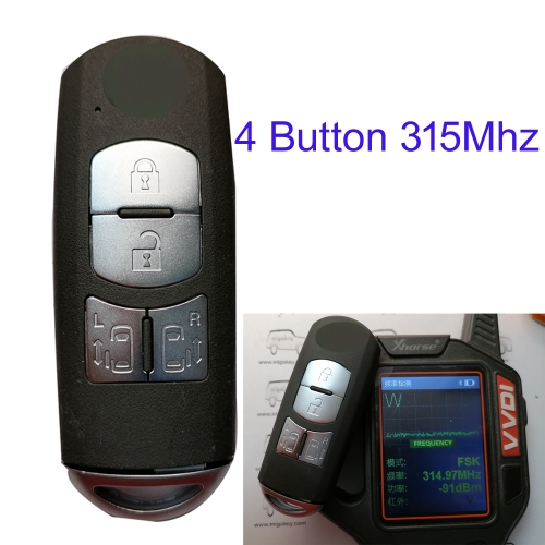 MK540055 Original 4-Button 315MHZ Smart Key for Mazda Auto Car Key Fob