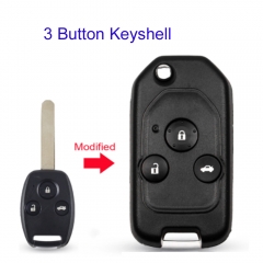 FS180053  3 Buttons Car Key Shell For Honda Accord Civic 2006-2011 CRV 2018 Pilot Fit Durable Modified Shell Case No Button Pad