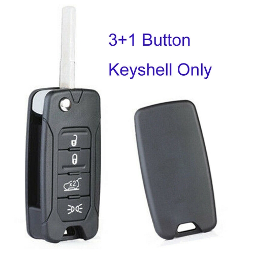 FS300014 4Button Remote Key Control Shell Lid for Jeep Renegade 2015-19 for Fiat 500X 16-19 Car Key Cover Replacement