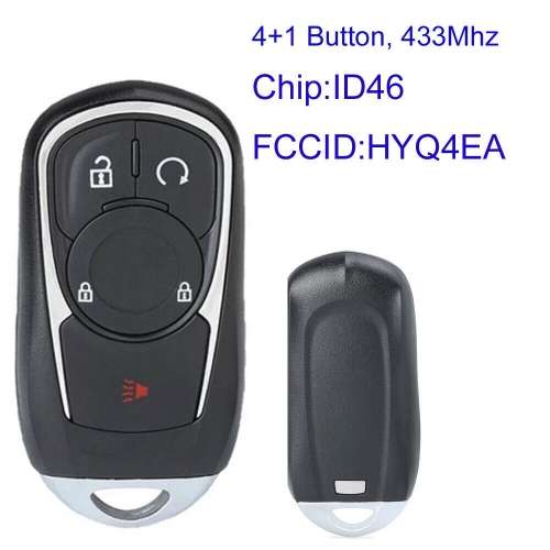 MK270051 4+1 Button 433MHz Smart Remote Key for Buick Encore Envision 2017-2020 HYQ4EA ID46 Chip