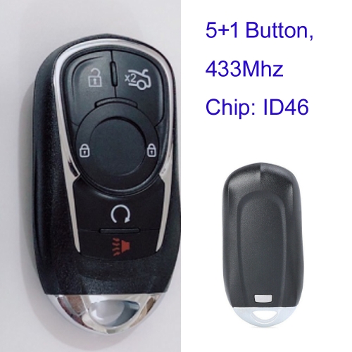 MK270047 5+1 Button 433MHz Smart Remote Key for Buick LaCrosse 2017-2019 HYQ4EA ID46 Chip